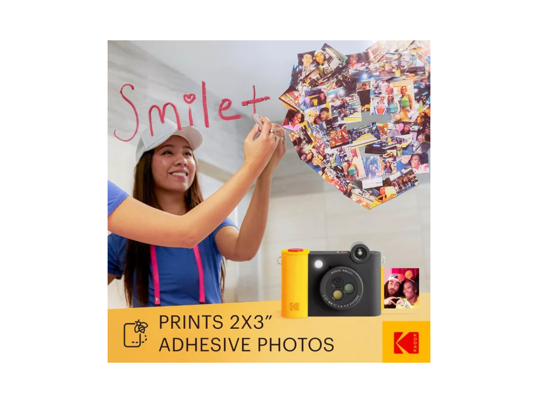 Buy Kodak Smile+ Instant Print Camera – 10MP, Bluetooth in Qatar Buy Kodak Smile+ Instant Print Camera – 10MP, Bluetooth in Qatar